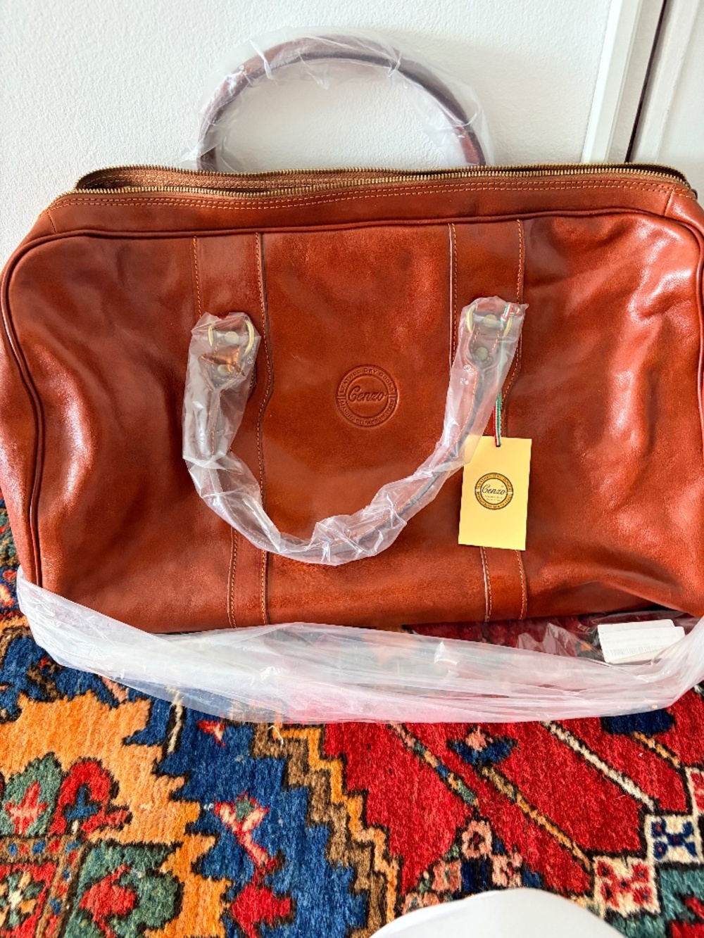 Cenzo Leather Duffle Bag - Brand New with tags